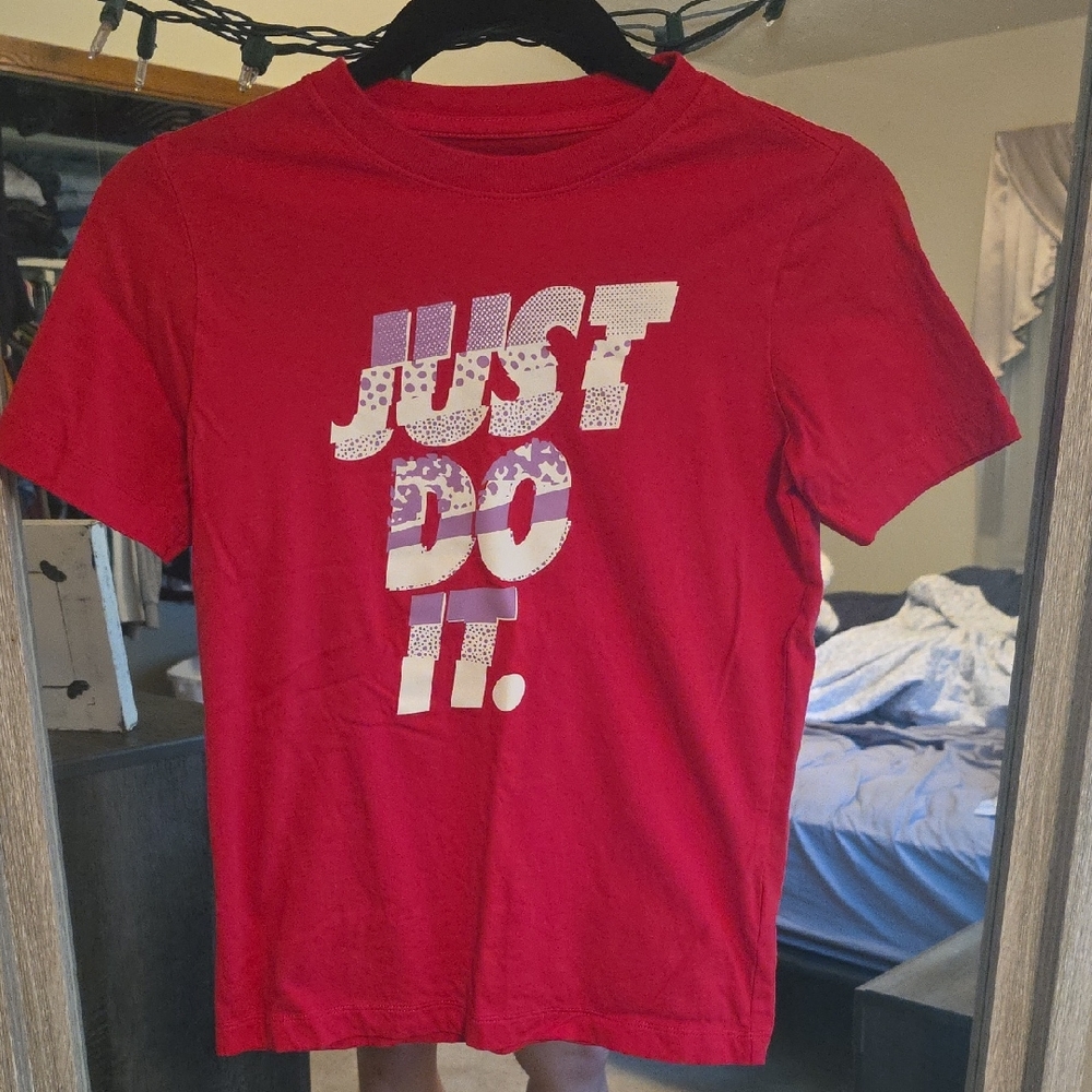 Nike Kid's Pink 'Just Do It' Tee
